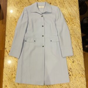 Tahari Arthur S. Levine Pastel Blue Topper Coat